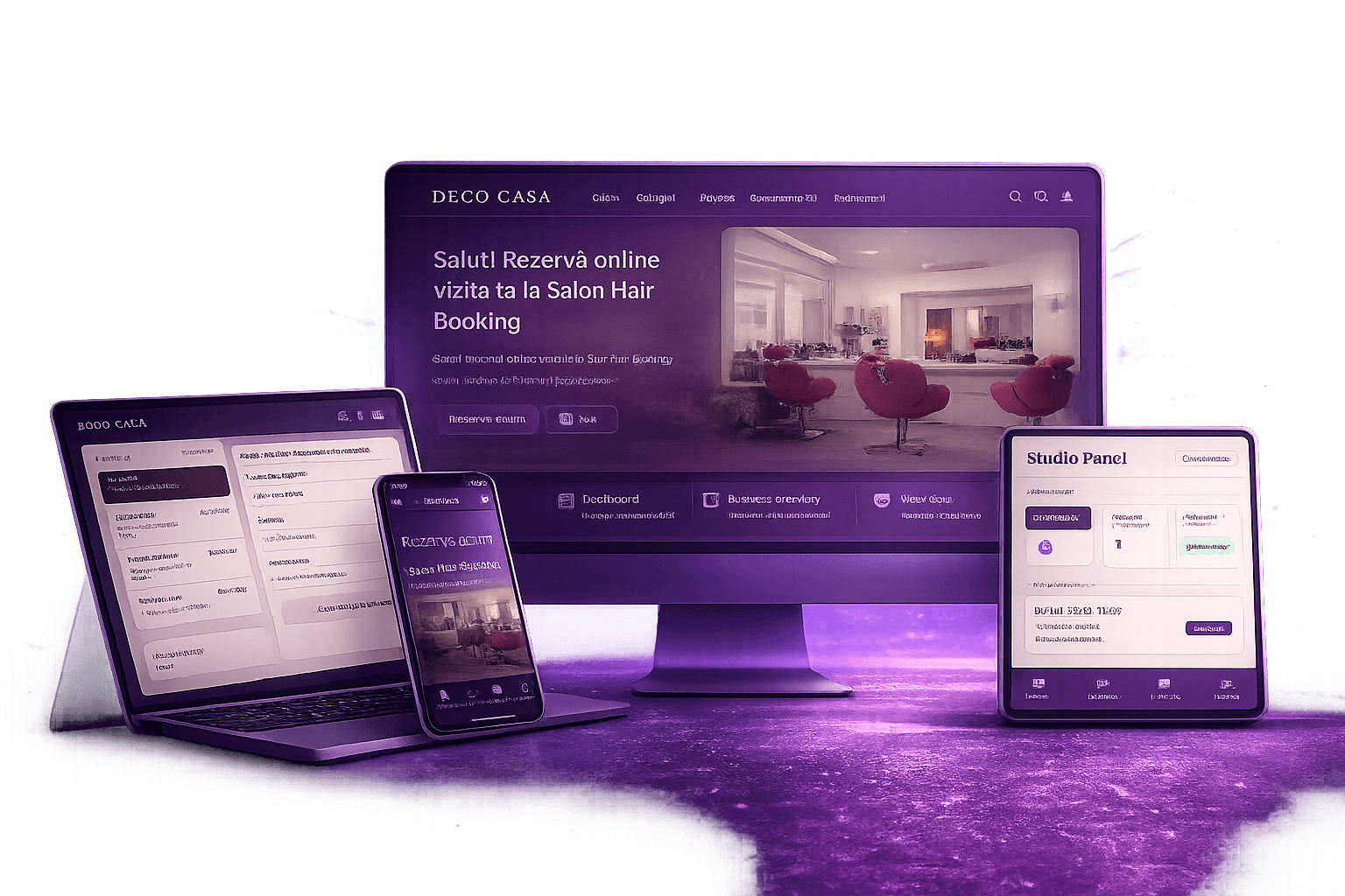 Studio Hair Booking hero preview