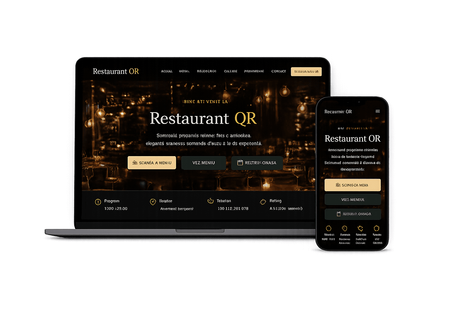 Restaurant QR Menu hero preview