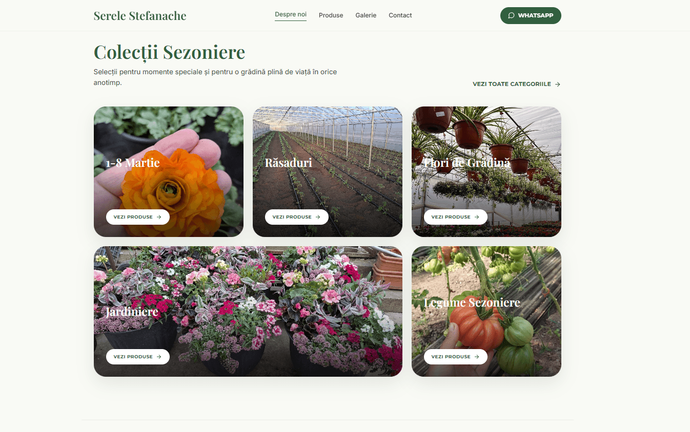 Serele Stefanache Seasonal Products screenshot