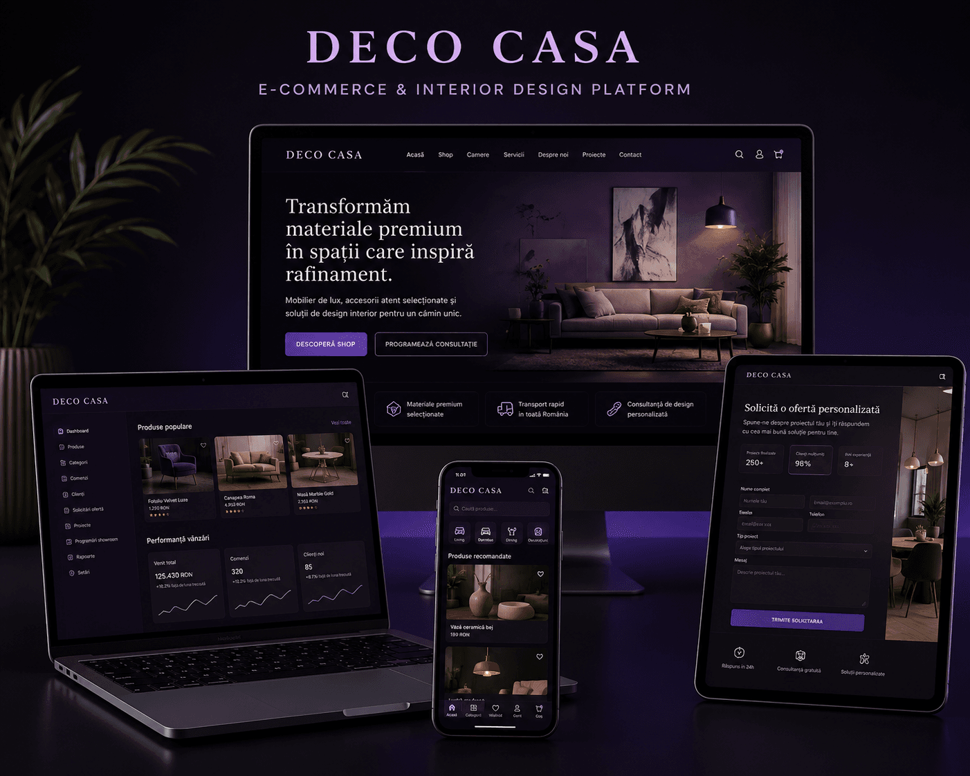 Deco Casa E-commerce project preview