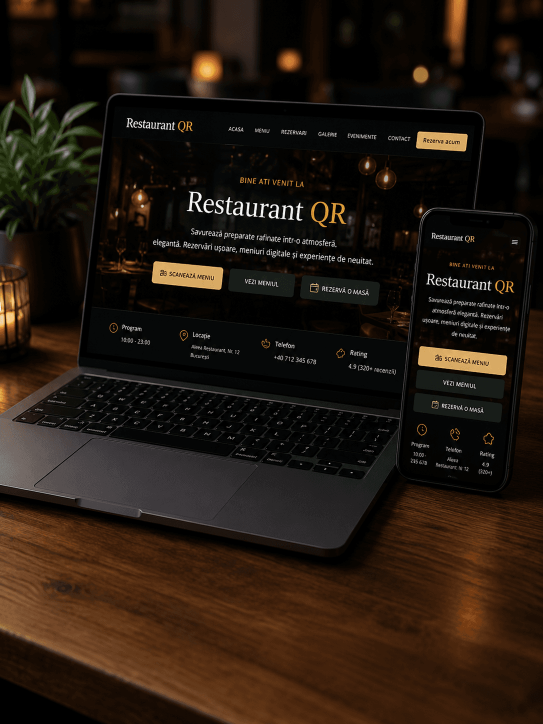 Restaurant QR Menu project preview