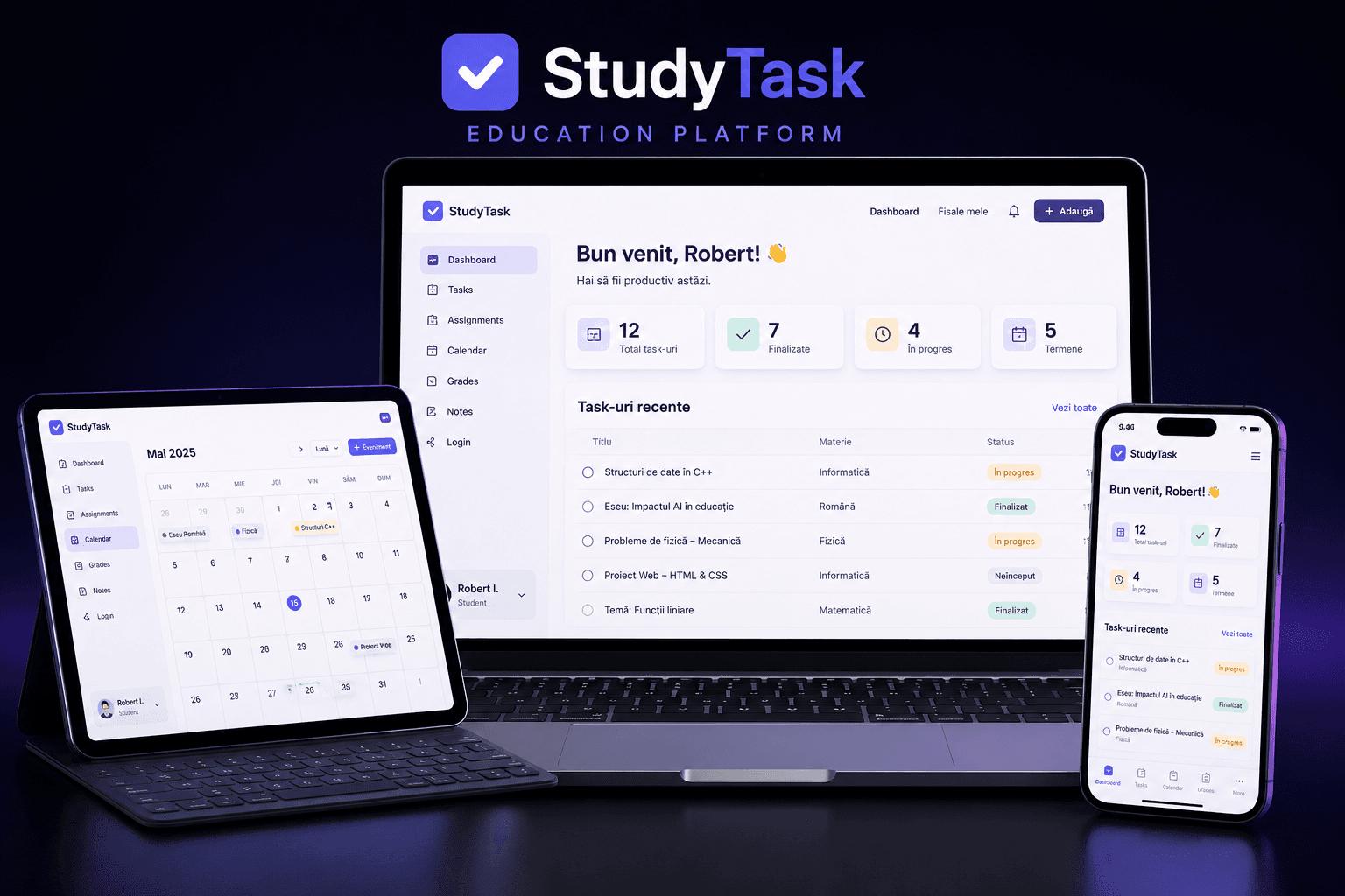 StudyTask project preview
